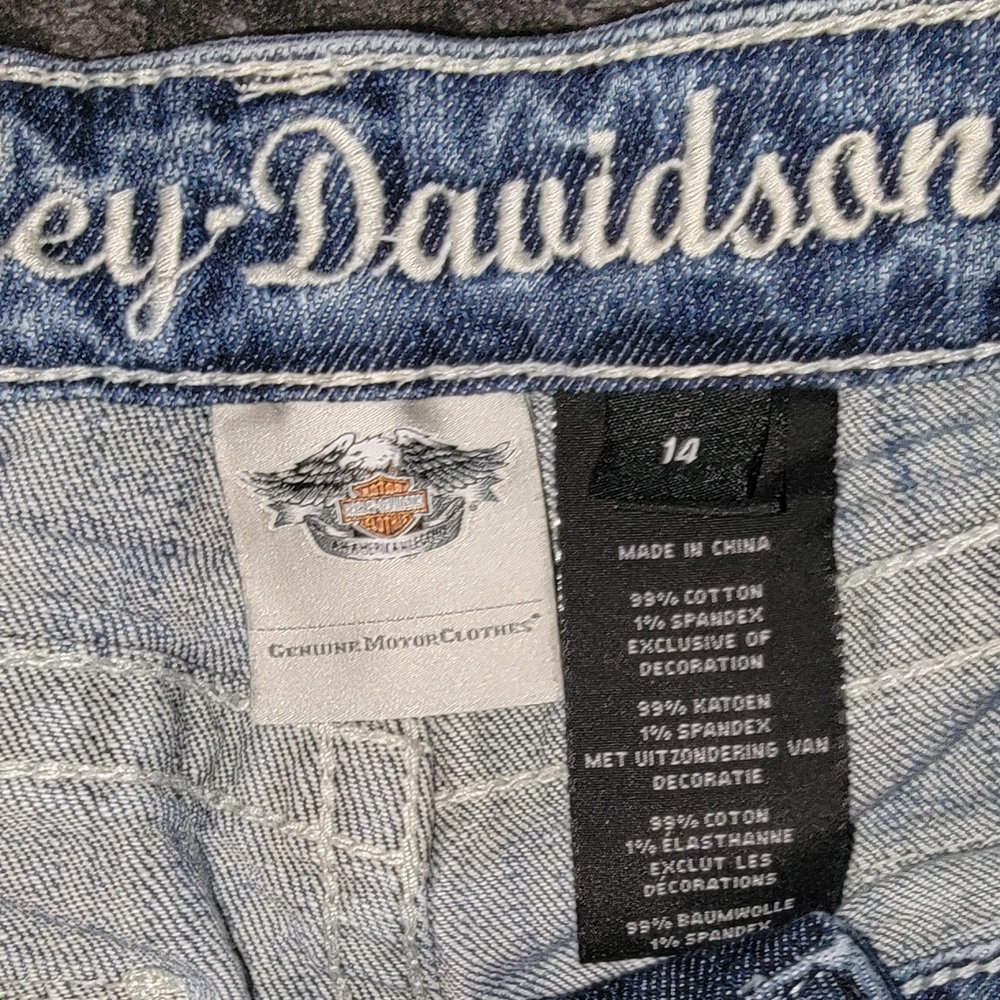 Harley-Davidson Women's Denim Straight Leg Jeans - Picture 3 of 14